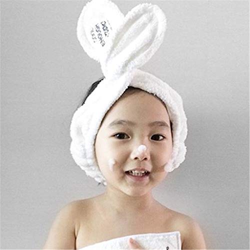 Dorical Diadema Niños Adultos Moda Color Sólido Conejo Simple chicas dulces Estilo Lindo Máscara De Maquillaje Anudado Banda Para El Cabello Headwear