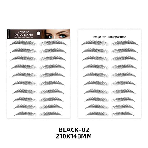 DOTU Eyebrow Tattoo Sticker, Grooming Shaping Brow Shaper False Eyebrows Waterproof 7 Days Long Lasting 6D Eyebrows Kit Eye Makeup Cosmetics for Women Girls