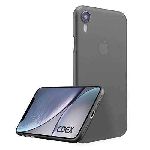 doupi UltraSlim Funda para iPhone XR (iPhone 10r) 6,1 Pulgada, Finamente Estera Ligero Estuche Protección, Negro