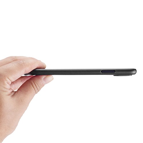 doupi UltraSlim Funda para iPhone XR (iPhone 10r) 6,1 Pulgada, Finamente Estera Ligero Estuche Protección, Negro