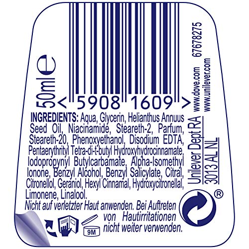 Dove – Cuidado secretos revitalizante ritual té verde y flor de cerezo 0% desodorante Roll-On, 6 unidades (6 x 50 ml)