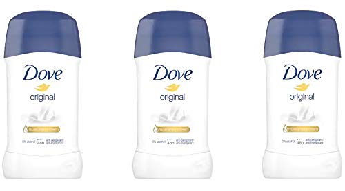 Dove - Desodorante en stick original, pack de 3 (3 x 40 ml)