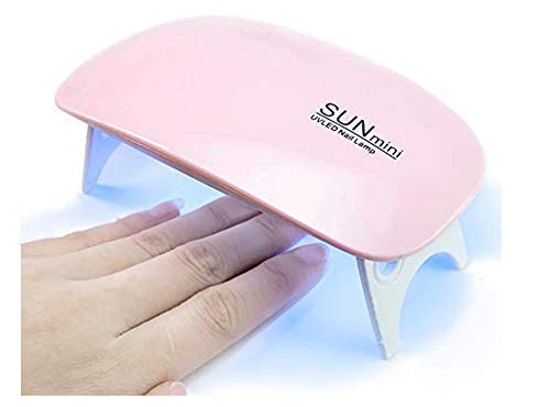 Dpliu Nail 6W LED de la lámpara UV secador del Clavo USB con Handy tamaño Mini Forma del ratón de Gel a Base Abrillantadores manicura/pedicura 2 intervalo La definición 45s / 60s