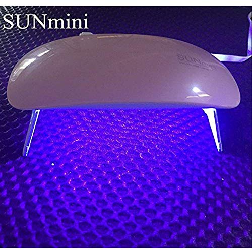 Dpliu Nail 6W LED de la lámpara UV secador del Clavo USB con Handy tamaño Mini Forma del ratón de Gel a Base Abrillantadores manicura/pedicura 2 intervalo La definición 45s / 60s