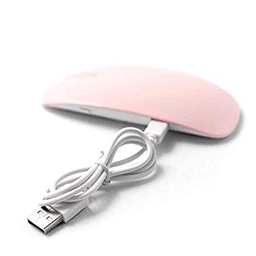 Dpliu Nail 6W LED de la lámpara UV secador del Clavo USB con Handy tamaño Mini Forma del ratón de Gel a Base Abrillantadores manicura/pedicura 2 intervalo La definición 45s / 60s