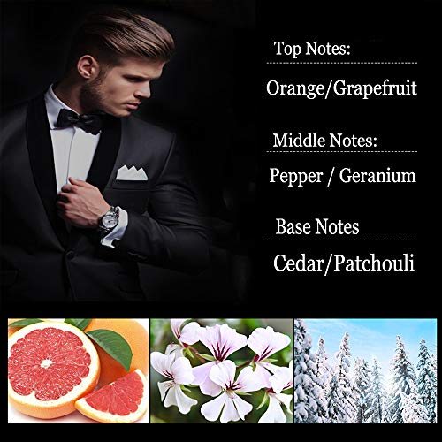 DQM Perfume para Hombres, Spray de Perfume Natural Fresco de Fragancia Ligera y Duradera, perfumes de Fragancia amaderada Picante, 100 ml / 3,4 oz