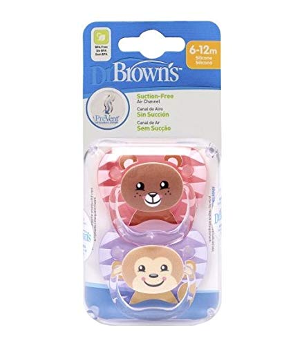 Dr. Brown's Prevent Classic Animal Faces T2 - Chupete bebé