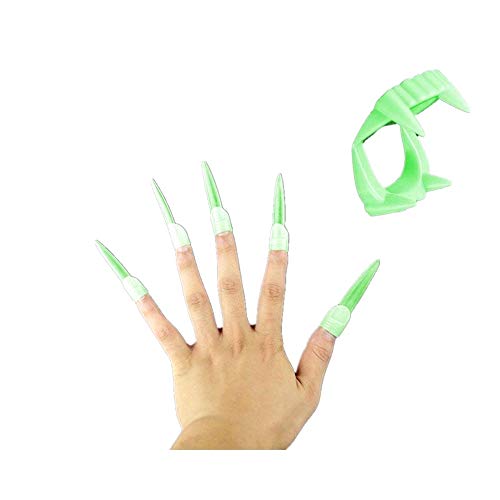 Drácula - uñas postizas - fluorescente - fluorescente - vampiro - crepúsculo - halloween - carnaval - idea de regalo original twilight