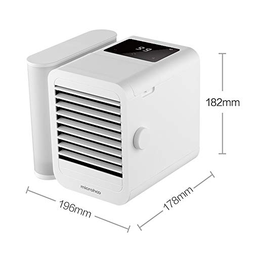 Dreame Aircooler - Ventilador de aire acondicionado para escritorio, pequeño enfriador de aire personal USB, humidificador, refrigeración con mango portátil para Home Room Office
