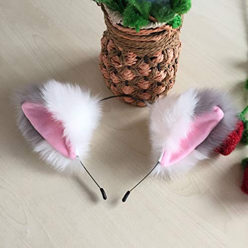 dressfan Diadema de Oreja de Gato Diadema para el Cabello Mujeres Niñas Cintas para el Cabello Lindo Accesorios para el Cabello para la Fiesta de Disfraces Disfraces Partes
