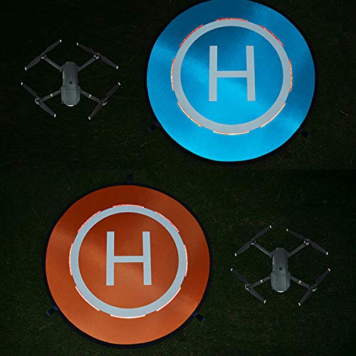 Drone Landing Pad, WisFox Universal Waterproof D 75 cm / 30 '' Pads portátiles de aterrizaje plegables para RC Drones Helicopter, PVB Drones, DJI Mavic Pro Phantom 2/3/4 Pro, Antel Robotic