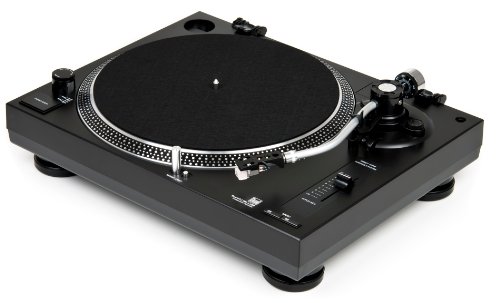 Dual DTJ 301.1 USB - Tocadiscos para DJ (33/45 U/min, control de velocidad, sistema fonocaptor magnético, iluminación de agujas, cable USB), color negro [Importado de Alemania]