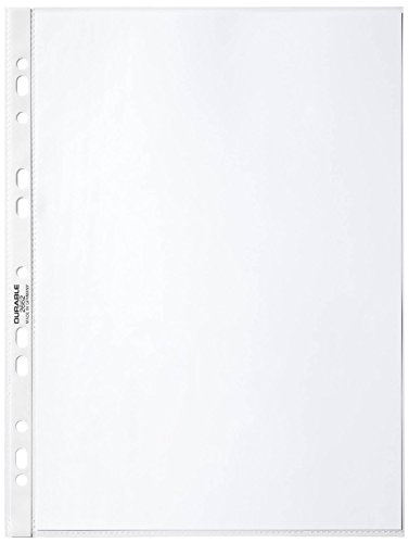 Durable 267319 fundas para folletos (DIN A4 Business, 0,05 mm) 40 piezas, cristalino