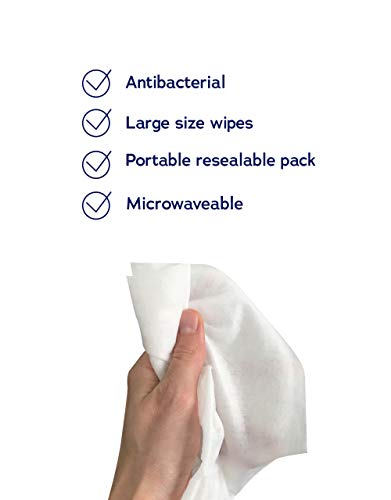 DYMACARE Toallitas antibacterianas baño en cama - Desinfección piel sin enjuague para adultos - Toallitas húmedas antibacterianas eliminación de gérmenes cuerpo, manos y cara