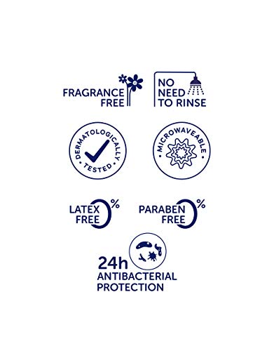 DYMACARE Toallitas antibacterianas baño en cama - Desinfección piel sin enjuague para adultos - Toallitas húmedas antibacterianas eliminación de gérmenes cuerpo, manos y cara