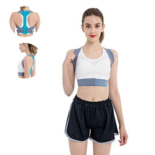DYMMS® Corrector De Postura Espalda Y Hombros para Hombre Y Mujer, Faja para Dolor De Espalda, Enderezador De Espalda Transpirable, Apto para Personas Sedentarias,L