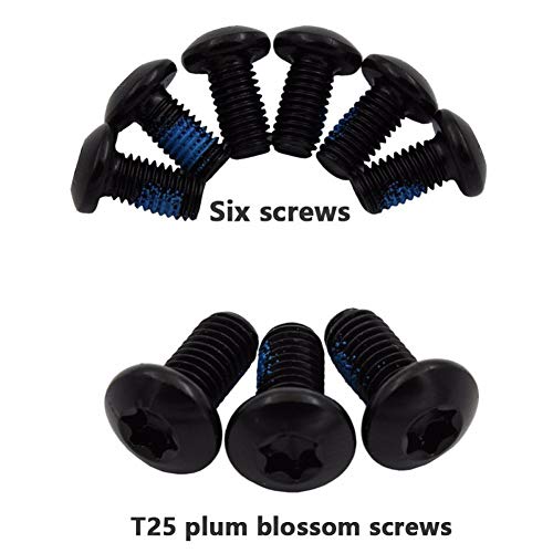 EASTERN POWER Bicicleta Freno Disco, Disco de Freno 180mm 6 Tornillos(Incluye), Flotante Disco Freno para Hope/SRAM/Shimano/Hayes/Magura/Avid Montaña/MTB Bici,Negro