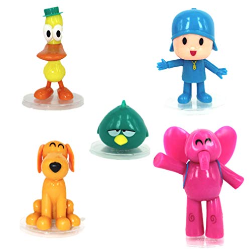 EASTVAPS Juguete 5pcs / Set Cartoon Pocoyo ZInkia Doll PVC Figuras de acción Juguete para niños Regalo de cumpleaños