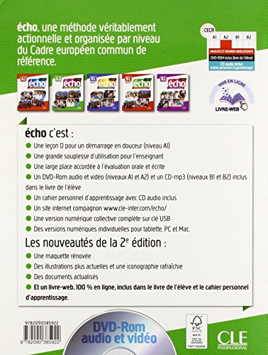 Echo. A2. Livre de l'eleve. Con Portfolio. Per le Scuole superiori. Con DVD-ROM. Con espansione online