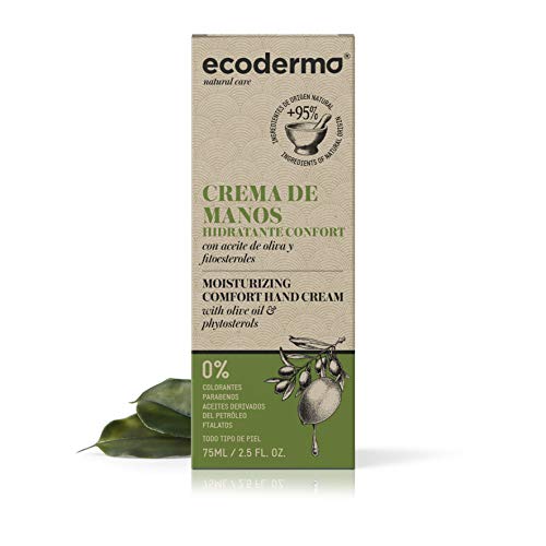 Ecoderma Moisturizing Comfort Hand Cream 75ml - Stimulates The Dermal Metabolism And Repairs The Skin During The Night