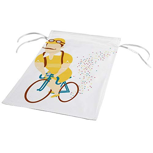 ECONG Tous Fous Du Tour! Jardín Bandera Logotipo Colorido Impresión a Doble Cara Decoración Patio Casa Casa Villa Granja Al Aire Libre Regalo Exterior