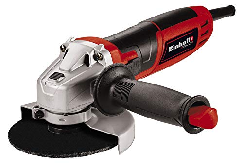 Einhell Amoladora angular TC-AG 125/1 (800 W, Ø125 mm disco, protección de los discos, bloqueo del husillo para cambiar de herramienta de manera sencilla, entrega sin disco de corte)