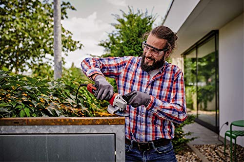 Einhell Amoladora angular TC-AG 125/1 (800 W, Ø125 mm disco, protección de los discos, bloqueo del husillo para cambiar de herramienta de manera sencilla, entrega sin disco de corte)