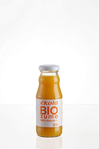 EKOLO Zumo De Naranja Ecológico, 100% Exprimido, 12 Botellas * 200Ml 2400 ml