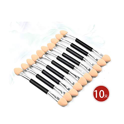 El cepillo del sombreador de ojos de la esponja, aplicadores de esponja disponibles terminados dobles de la sombra de ojos 10pcs compone el cepillo