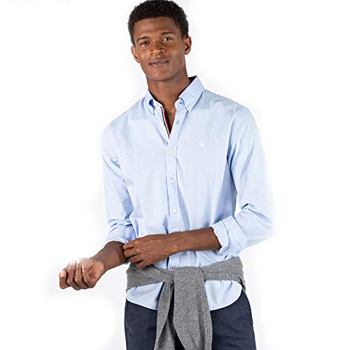 El Ganso 1 Camisa casual, Azul (Azul 0002), XX-Large para Hombre