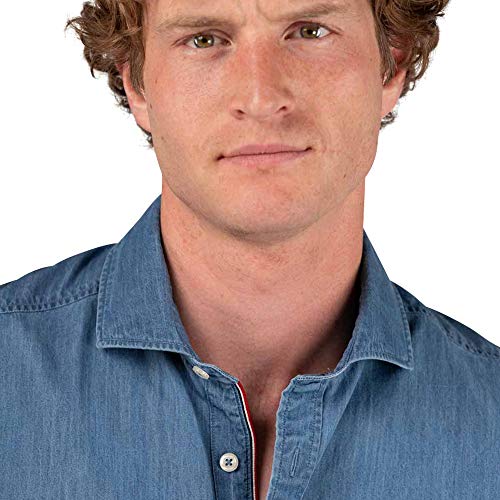 El Ganso Urban INTERSEASON Camisa casual, Azul (Denim 0012), Medium para Hombre