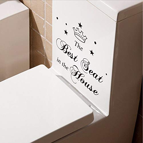 El mejor asiento con corona WC baño etiqueta de la pared impermeable decoración de la pared envío gratis 20 * 30 cm