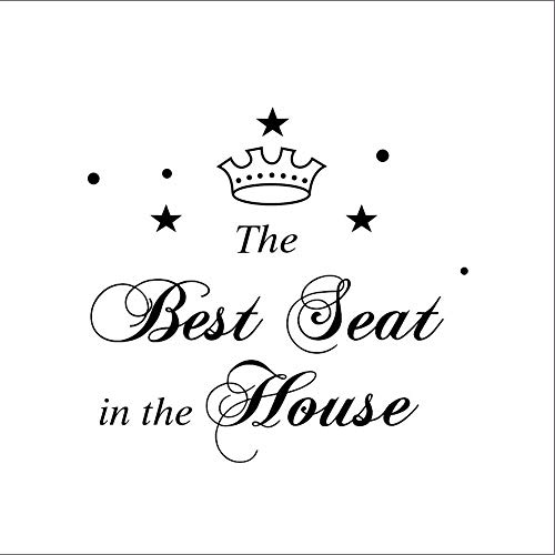 El mejor asiento con corona WC baño etiqueta de la pared impermeable decoración de la pared envío gratis 20 * 30 cm