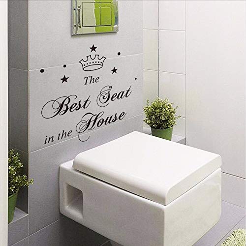 El mejor asiento con corona WC baño etiqueta de la pared impermeable decoración de la pared envío gratis 20 * 30 cm