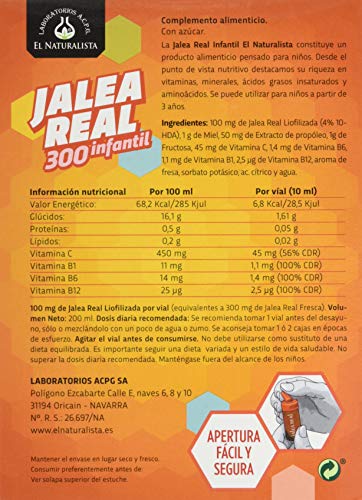 El Naturalista 185503.9 Jalea Real Infantil con Propoleo 20Viales - 1 unidad