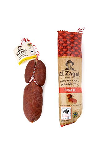 El Zagal Pieza De Sobrasada De Mallorca Tradicional Semi-Rizada (Piezas De <500 Gr. ) Picante 500 g