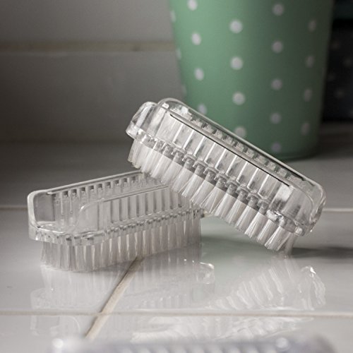 elbson uñas cepillo para la limpieza, 6 unidades con 3 diferentes colores – Cepillo de lavado a mano – Dos diferentes cerdas con Dura y Suave – Laterales para bricolaje, mano, el baño, cocina