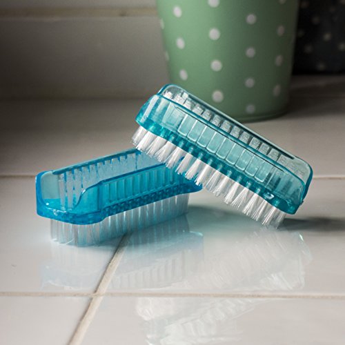 elbson uñas cepillo para la limpieza, 6 unidades con 3 diferentes colores – Cepillo de lavado a mano – Dos diferentes cerdas con Dura y Suave – Laterales para bricolaje, mano, el baño, cocina