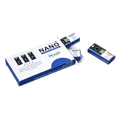 ELEGOO Nano V3.0 Placa CH340/ATmega328P Compatible con Arduino IDE Proyecto Nano V3.0 (Paquete de 3)