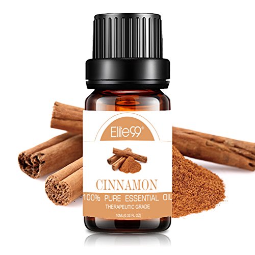 Elite99 Aceites Esenciales, Aceites Esenciales para Humidificadores de Canela, Aceites de Aromaterapia 100% Puros 10ml