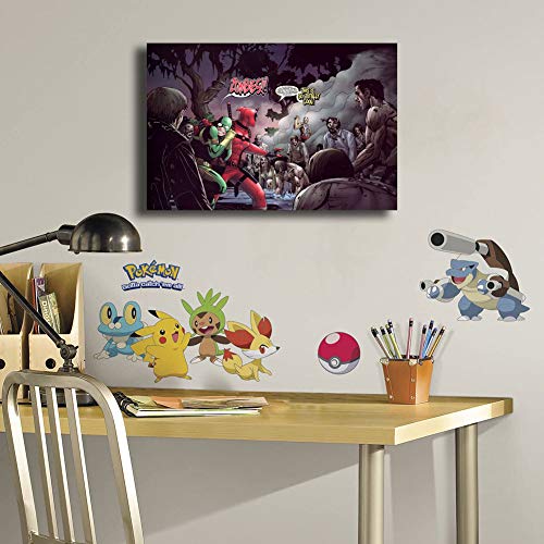 Elliot Dorothy Deadpool Comics Home Décor Wall Art Painting Canvas for Living Room, Bedroom Decorative Artwork 36"x24", Unframed/Frameable