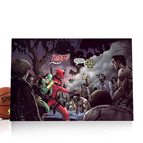 Elliot Dorothy Deadpool Comics Home Décor Wall Art Painting Canvas for Living Room, Bedroom Decorative Artwork 36"x24", Unframed/Frameable
