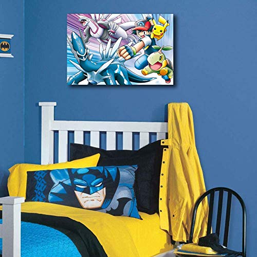 Elliot Dorothy Pokemon Wall Art On Canvas Wall Pictures for Living Room Bedroom 24"x18", Unframed/Frameable