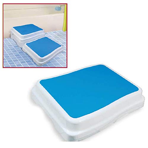 Eltaal - Pasos portátiles para el baño y el hogar, ayuda para entrar y salir del baño, cama o ducha para ancianos, discapacitados o embarazadas con superficie acolchada antideslizante resistente