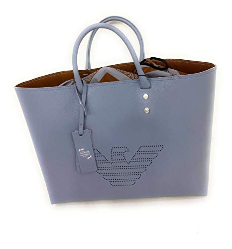 Emporio Armani mujer bolsa de asa larga azzurro/cuoio