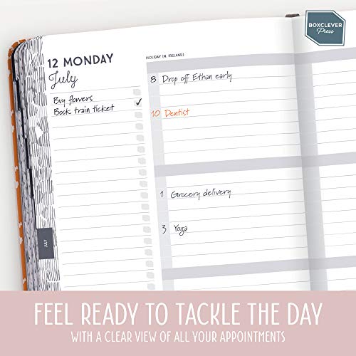 (en inglés) Agenda 2021 Perfect Year de Boxclever Press. Agenda 2021 día por página desde enero’21 a diciembre’21. Agenda anual diseñada para reducir estrés, planificar y organizar horarios ajetreados