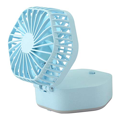 Enfriador de Aire portátil con Red ABS, Ventilador Multifuncional, Tres Niveles de Velocidad para Viajes al Aire Libre en climas cálidos(Blue)