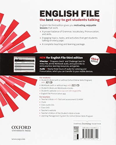 English File third edition: English File 3rd Edition Elementary. Workbook with Key and iChecker