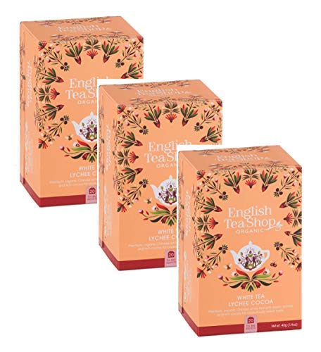 English Tea Shop - Colección de té (3 x 20 sobres, 120 gramos), galardonada con el premio White Tea Shop