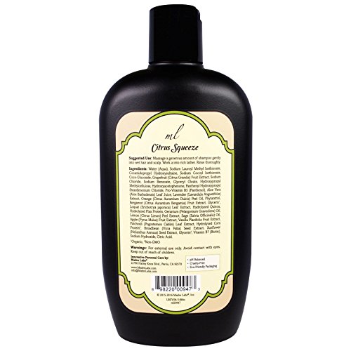 Engrosamiento del complejo B + Biotina champ_, ni sulfatos, Citrus Squeeze - Laboratorios Madre